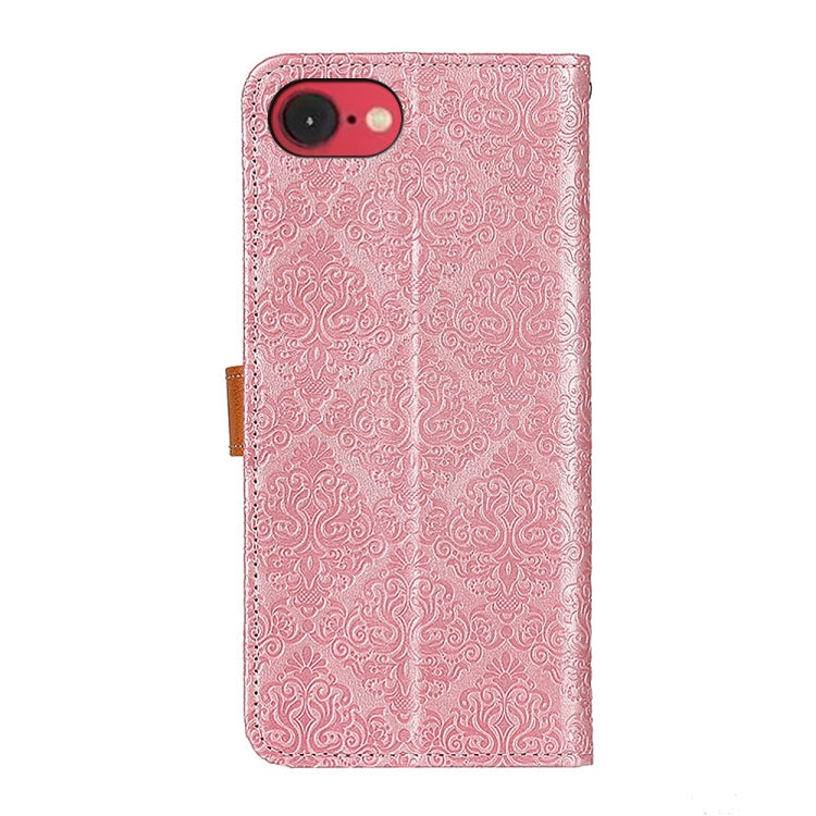 European Floral Embossed Leather Phone Case, For iPhone 16 Pro Max, For iPhone 16 Pro, For iPhone 16 Plus, For iPhone 16, iPhone 16e, For iPhone 15 Pro Max, For iPhone 15 Pro, For iPhone 15 Plus
