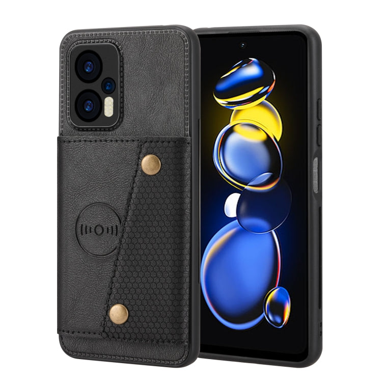 Double Buckle Card Slots Magnetic Phone Case