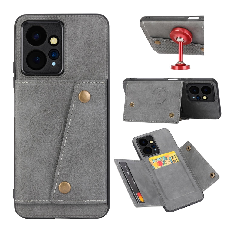 Double Buckle Card Slots Magnetic Phone Case