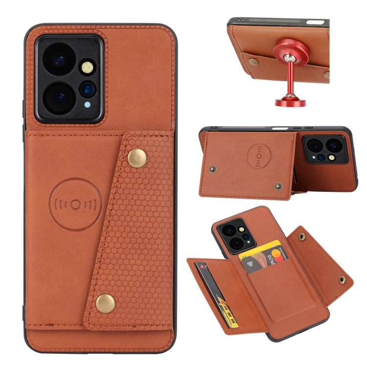 Double Buckle Card Slots Magnetic Phone Case