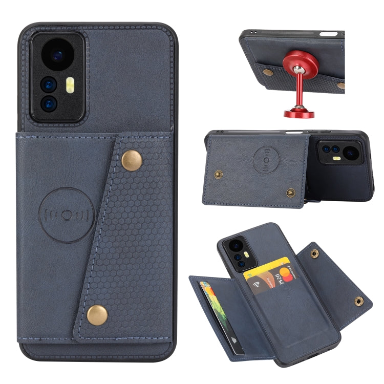 Double Buckle Card Slots Magnetic Phone Case