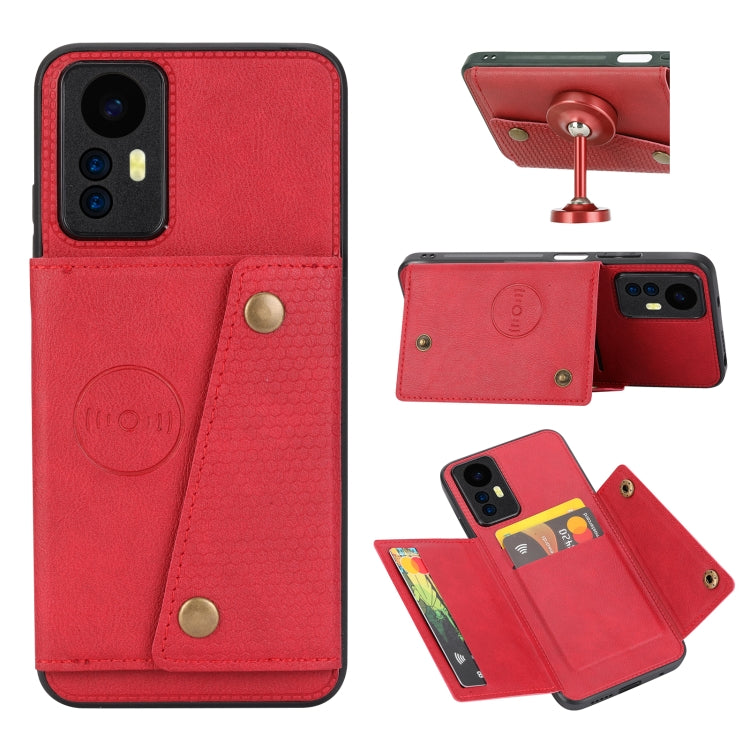 Double Buckle Card Slots Magnetic Phone Case