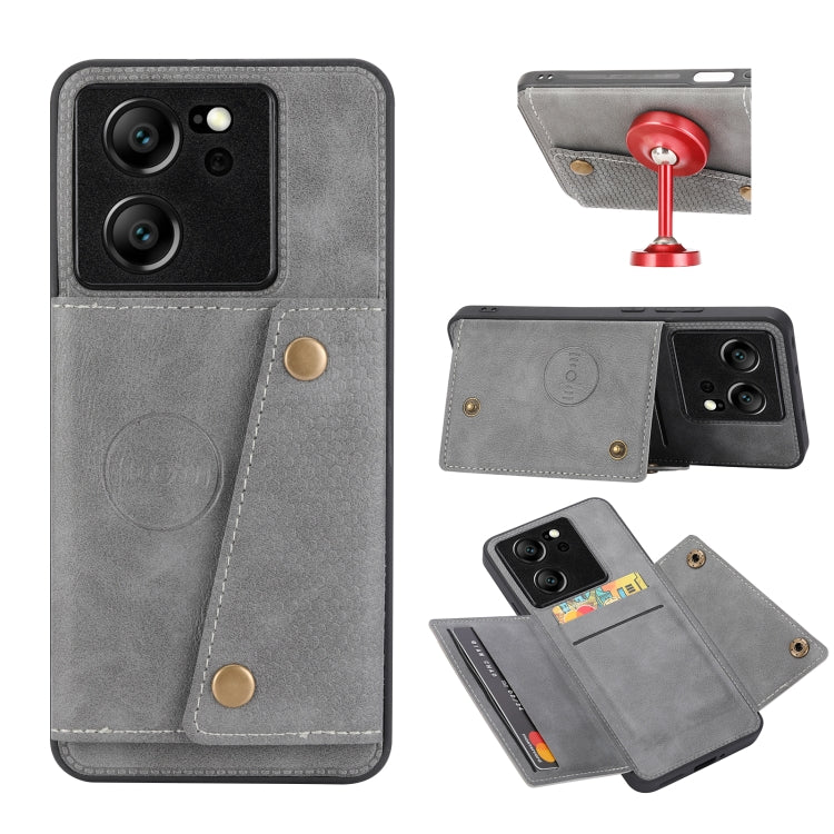Double Buckle Card Slots Magnetic Phone Case