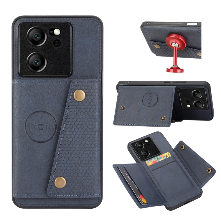 Double Buckle Card Slots Magnetic Phone Case