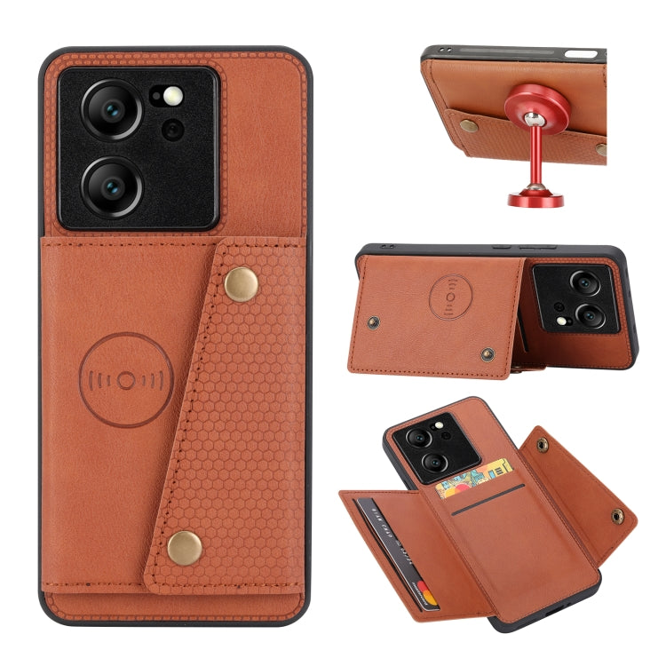 Double Buckle Card Slots Magnetic Phone Case