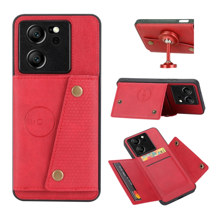 Double Buckle Card Slots Magnetic Phone Case