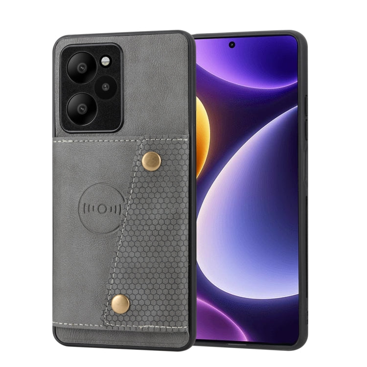 Double Buckle Card Slots Magnetic Phone Case