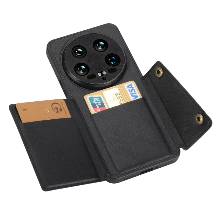 Double Buckle Card Slots Magnetic Phone Case