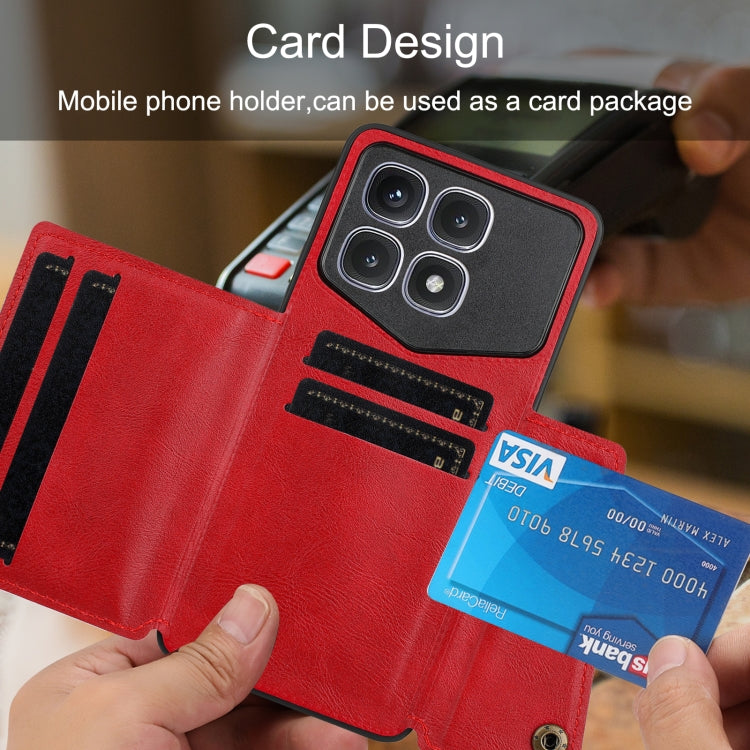 Double Buckle Card Slots Magnetic Phone Case