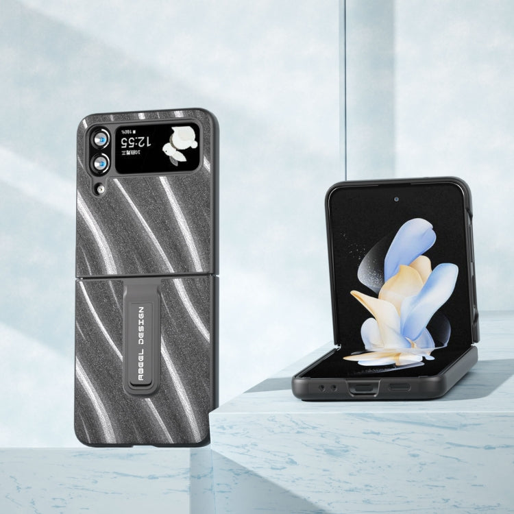 Galactic Pattern Protective Phone Case with Holder, For Samsung Galaxy Z Flip4, For Samsung Galaxy Z Flip3 5G