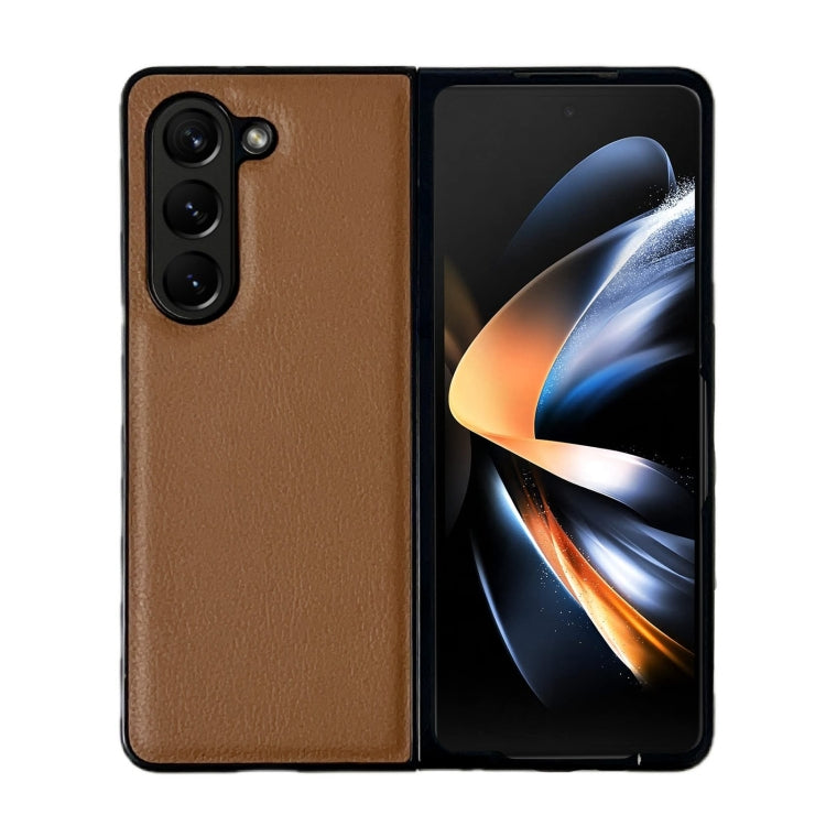 Litchi Texture PC +TPU Shockproof Phone Case, For Samsung Galaxy Z Fold5, For Samsung Galaxy Z Flip5