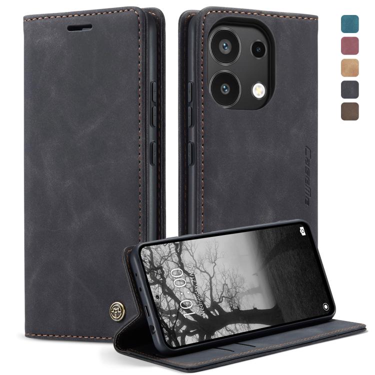 Étui multifonction en cuir à rabat horizontal CaseMe 013 pour Xiaomi Redmi Note 13 Pro 4G, Xiaomi Redmi Note 13 4G, Xiaomi Redmi 13C 4G Global / 13C 5G, Xiaomi Poco X6 Pro, Xiaomi Redmi K70E 5G, Xiaomi 14 Pro