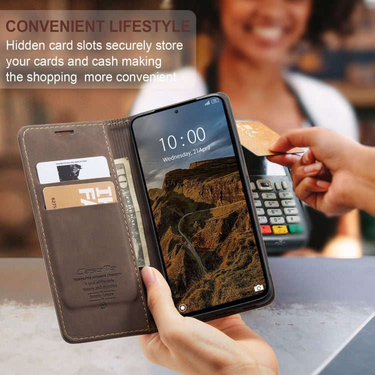 Étui multifonction en cuir à rabat horizontal CaseMe 013 pour Xiaomi Redmi Note 13 Pro 4G, Xiaomi Redmi Note 13 4G, Xiaomi Redmi 13C 4G Global / 13C 5G, Xiaomi Poco X6 Pro, Xiaomi Redmi K70E 5G, Xiaomi 14 Pro