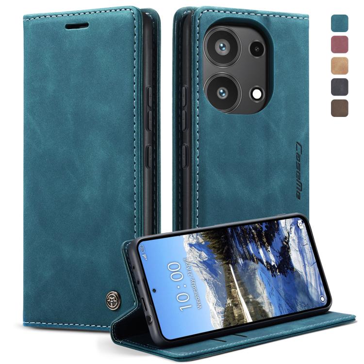 Étui multifonction en cuir à rabat horizontal CaseMe 013 pour Xiaomi Redmi Note 13 Pro 4G, Xiaomi Redmi Note 13 4G, Xiaomi Redmi 13C 4G Global / 13C 5G, Xiaomi Poco X6 Pro, Xiaomi Redmi K70E 5G, Xiaomi 14 Pro