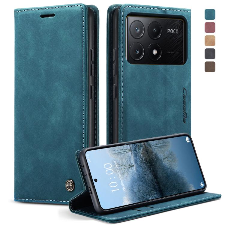 Étui multifonction en cuir à rabat horizontal CaseMe 013 pour Xiaomi Redmi Note 13 Pro 4G, Xiaomi Redmi Note 13 4G, Xiaomi Redmi 13C 4G Global / 13C 5G, Xiaomi Poco X6 Pro, Xiaomi Redmi K70E 5G, Xiaomi 14 Pro