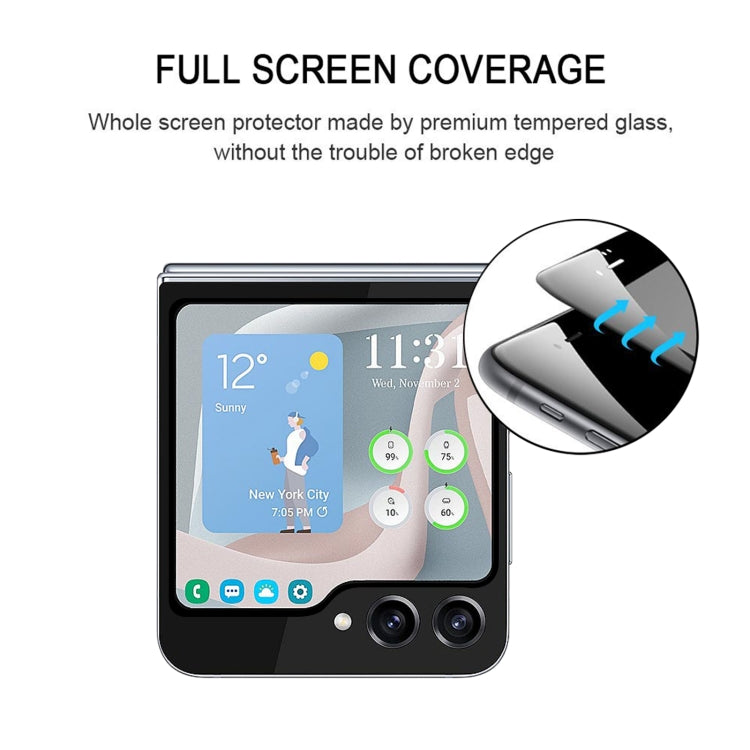 Lot de 25 films de protection d'écran en verre trempé pour Samsung Galaxy Z Flip 5 (25 pièces)