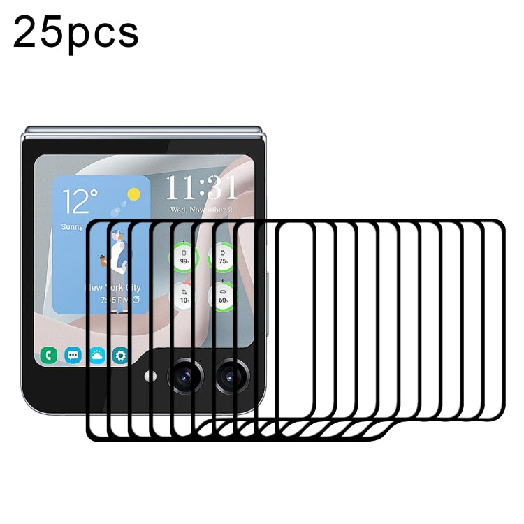 Lot de 25 films de protection d'écran en verre trempé pour Samsung Galaxy Z Flip 5 (25 pièces)