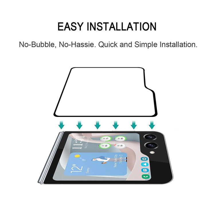 Lot de 25 films de protection d'écran en verre trempé pour Samsung Galaxy Z Flip 5 (25 pièces)