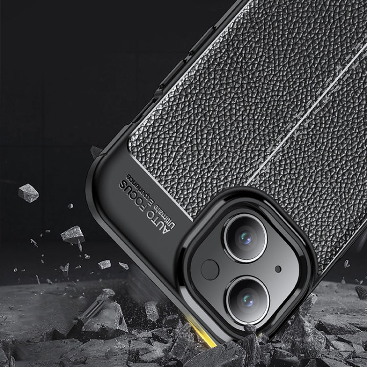 Litchi Texture Shockproof TPU Phone Case, For iPhone 15