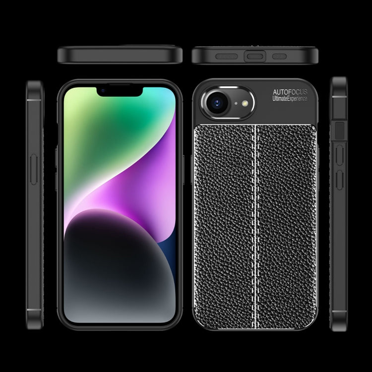 Litchi Texture Shockproof TPU Phone Case, For iPhone 16 Pro Max, For iPhone 16 Pro, For iPhone 16 Plus, For iPhone 16, iPhone 16e, For iPhone 15 Pro Max, For iPhone 15 Pro, For iPhone 15 Plus, For iPhone 15