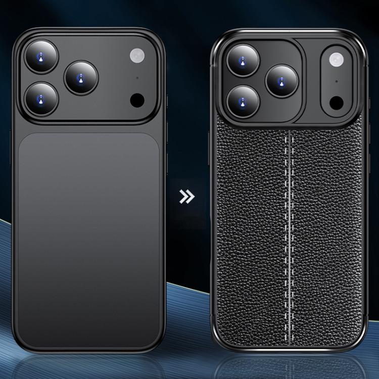 Litchi Texture Shockproof TPU Phone Case, For iPhone 16 Pro Max, For iPhone 16 Pro, For iPhone 16 Plus, For iPhone 16, iPhone 16e, For iPhone 15 Pro Max, For iPhone 15 Pro, For iPhone 15 Plus, For iPhone 15