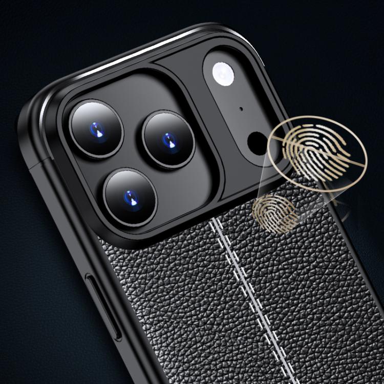 Litchi Texture Shockproof TPU Phone Case, For iPhone 16 Pro Max, For iPhone 16 Pro, For iPhone 16 Plus, For iPhone 16, iPhone 16e, For iPhone 15 Pro Max, For iPhone 15 Pro, For iPhone 15 Plus, For iPhone 15