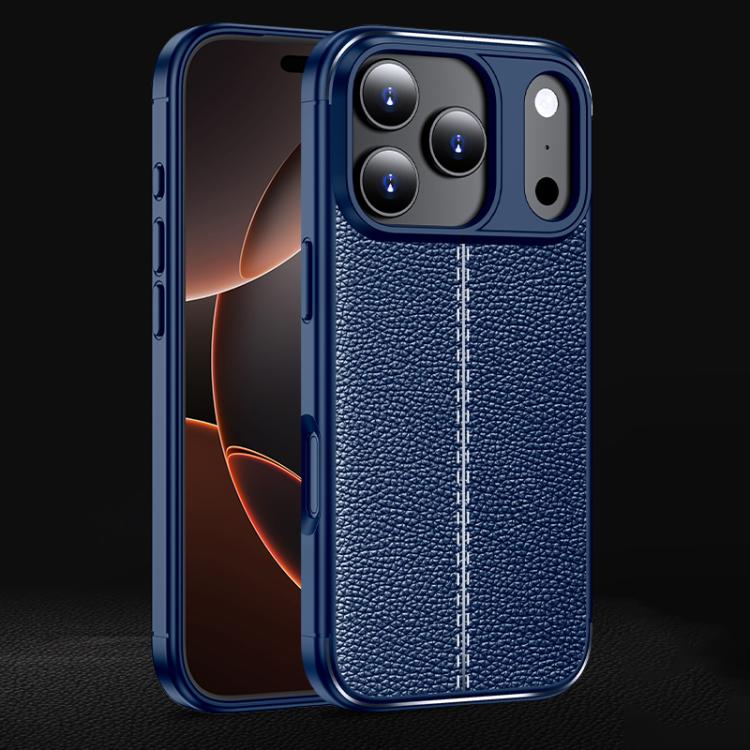 Litchi Texture Shockproof TPU Phone Case, For iPhone 16 Pro Max, For iPhone 16 Pro, For iPhone 16 Plus, For iPhone 16, iPhone 16e, For iPhone 15 Pro Max, For iPhone 15 Pro, For iPhone 15 Plus, For iPhone 15