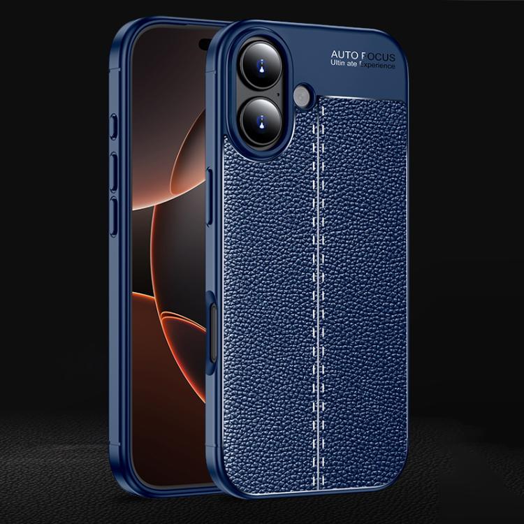 Litchi Texture Shockproof TPU Phone Case, For iPhone 16 Pro Max, For iPhone 16 Pro, For iPhone 16 Plus, For iPhone 16, iPhone 16e, For iPhone 15 Pro Max, For iPhone 15 Pro, For iPhone 15 Plus, For iPhone 15