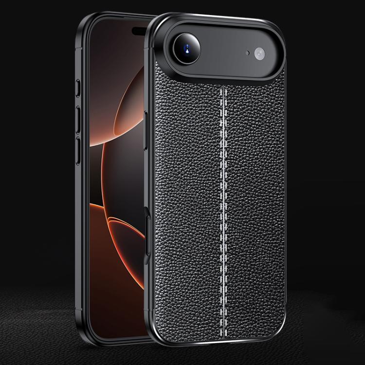 Litchi Texture Shockproof TPU Phone Case, For iPhone 16 Pro Max, For iPhone 16 Pro, For iPhone 16 Plus, For iPhone 16, iPhone 16e, For iPhone 15 Pro Max, For iPhone 15 Pro, For iPhone 15 Plus, For iPhone 15