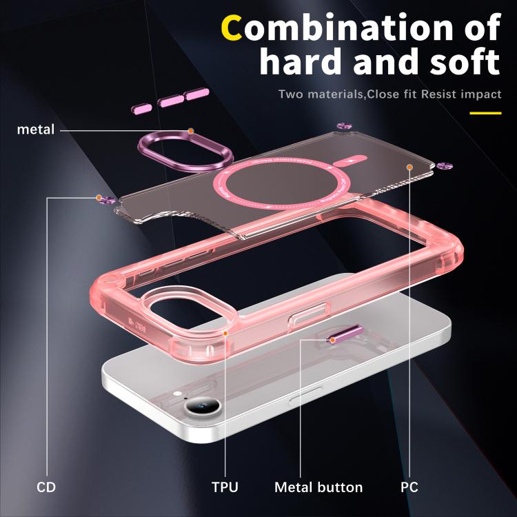 Skin Feel TPU + PC MagSafe Magnetic Phone Case, For iPhone 16e, For iPhone 16 Pro Max, For iPhone 16 Pro, For iPhone 16 Plus, For iPhone 16, For iPhone 15 Pro Max