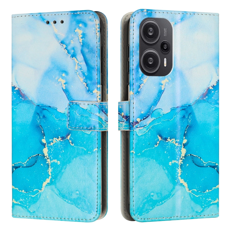 Painted Marble Pattern Leather Phone Case