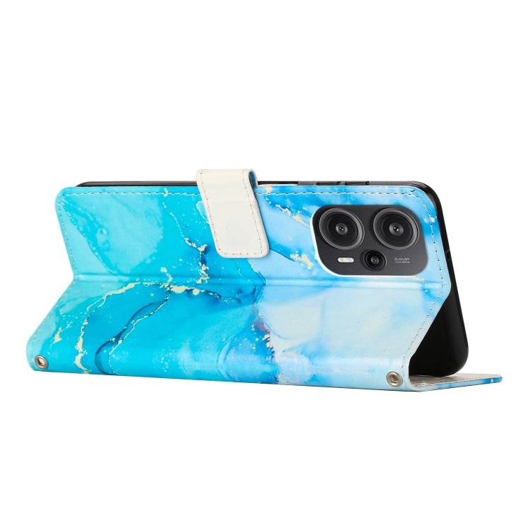 Painted Marble Pattern Leather Phone Case
