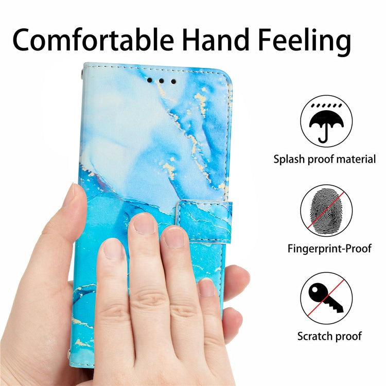 Painted Marble Pattern Leather Phone Case
