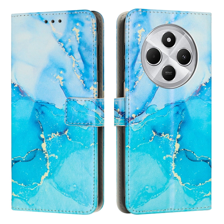 Painted Marble Pattern Leather Phone Case