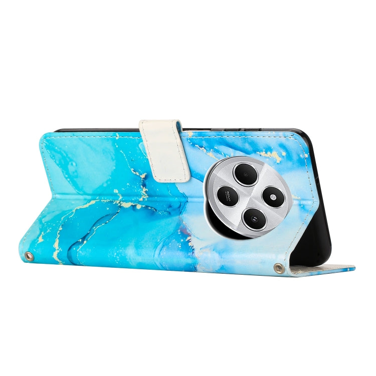 Painted Marble Pattern Leather Phone Case, For Redmi 14C 4G / A3 Pro, For Redmi Note 14 5G Global, For Redmi Note 14 Pro 5G Global, For Redmi K70 Pro / K70