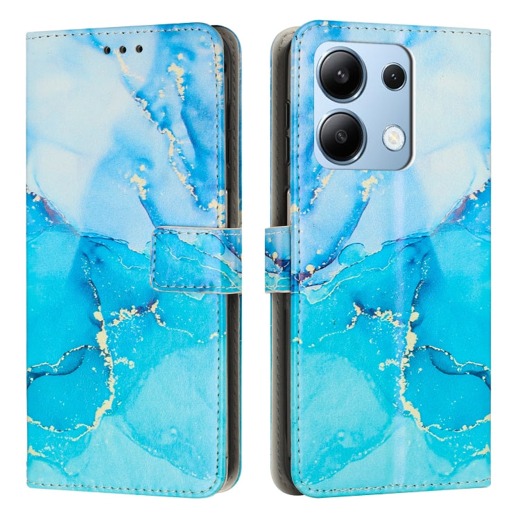Painted Marble Pattern Leather Phone Case