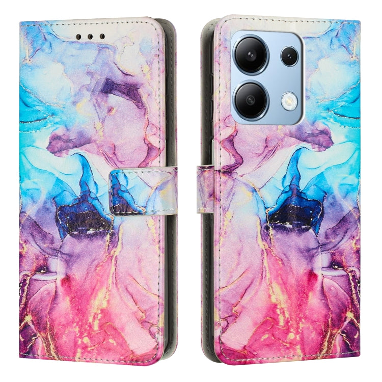Painted Marble Pattern Leather Phone Case