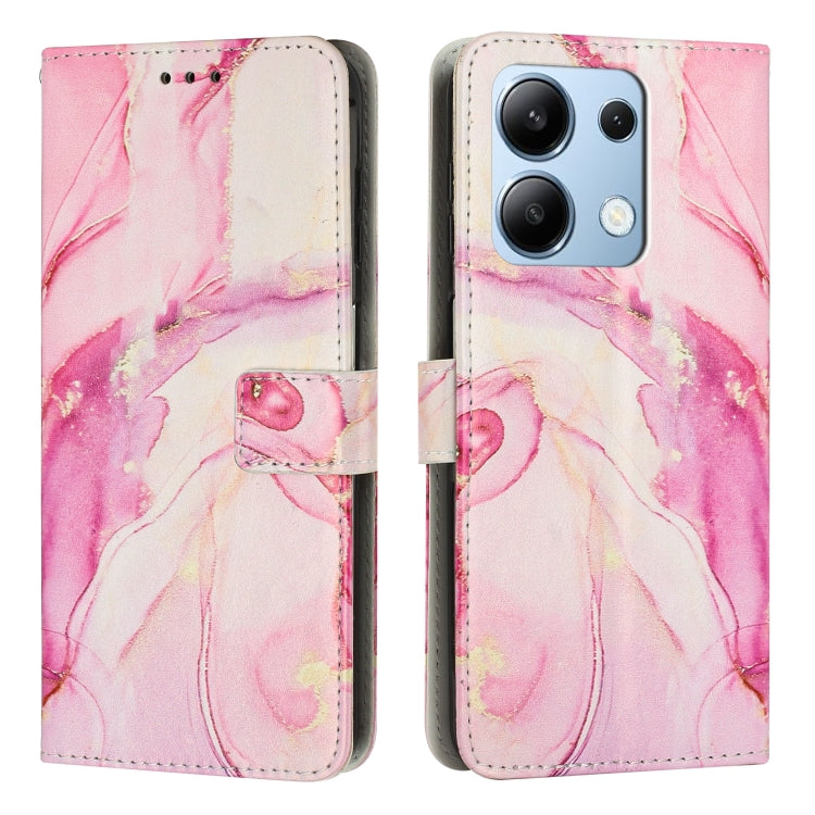 Painted Marble Pattern Leather Phone Case