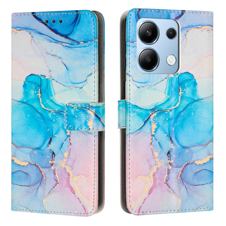 Painted Marble Pattern Leather Phone Case