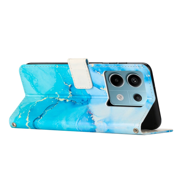 Painted Marble Pattern Leather Phone Case