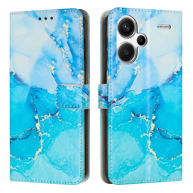 Painted Marble Pattern Leather Phone Case, For Redmi 13C 4G, For Redmi Note 13 Pro+, For Redmi Note 13 Pro 5G, For Redmi 12 4G / Redmi 12 5G / Note 12R