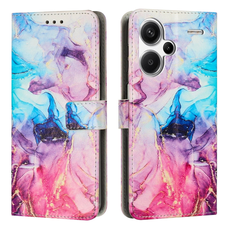 Painted Marble Pattern Leather Phone Case