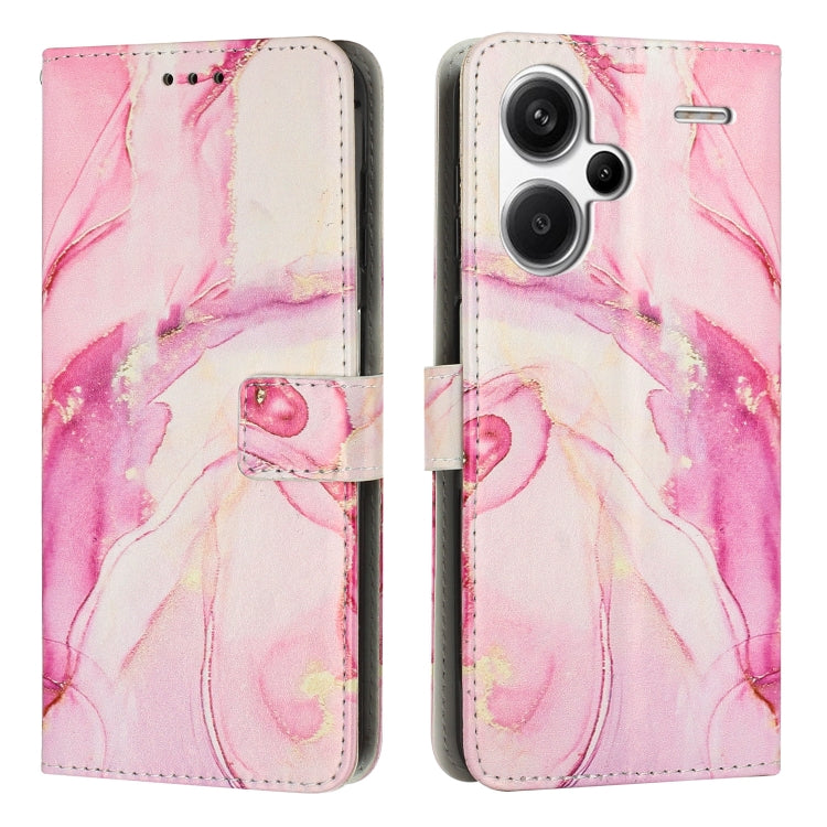 Painted Marble Pattern Leather Phone Case