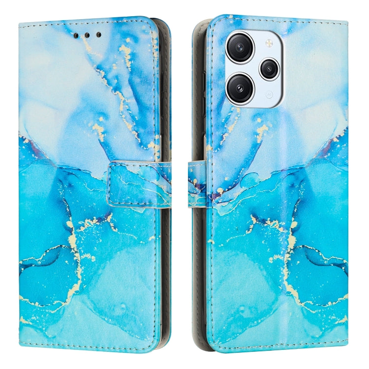 Painted Marble Pattern Leather Phone Case, For Redmi 13C 4G, For Redmi Note 13 Pro+, For Redmi Note 13 Pro 5G, For Redmi 12 4G / Redmi 12 5G / Note 12R