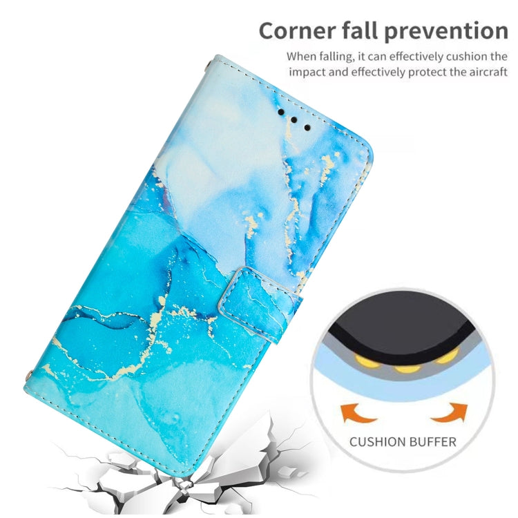 Painted Marble Pattern Leather Phone Case