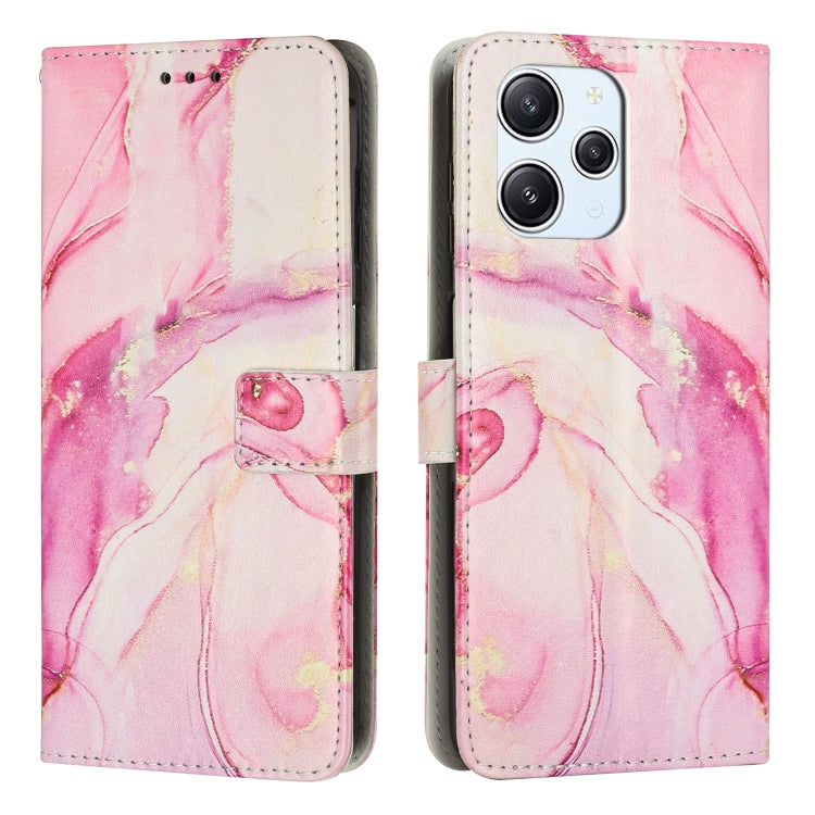 Painted Marble Pattern Leather Phone Case, For Redmi 13C 4G, For Redmi Note 13 Pro+, For Redmi Note 13 Pro 5G, For Redmi 12 4G / Redmi 12 5G / Note 12R