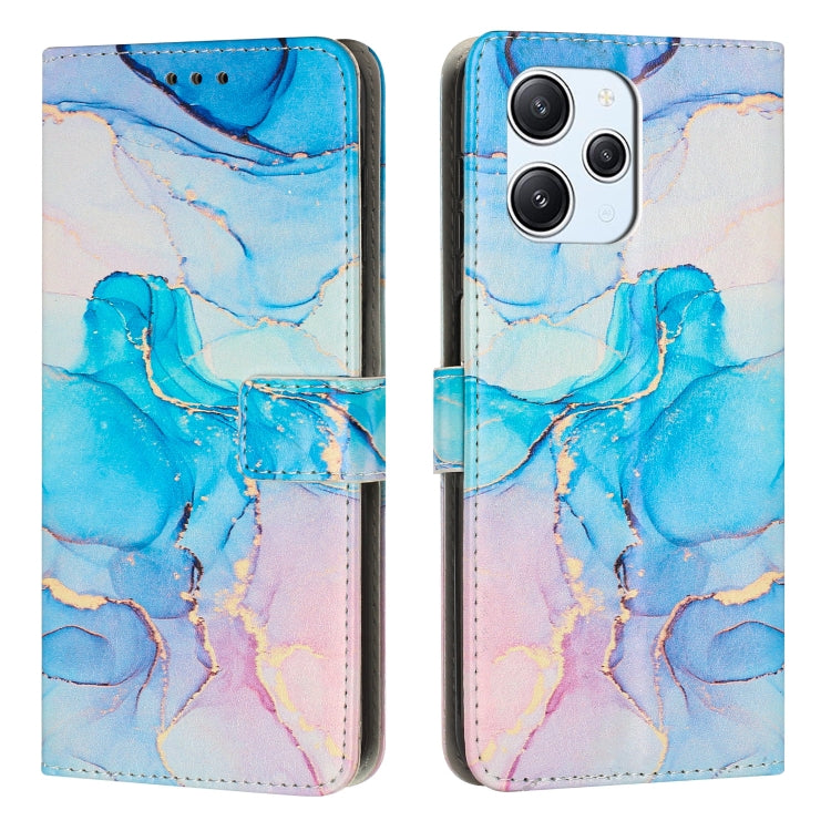 Painted Marble Pattern Leather Phone Case