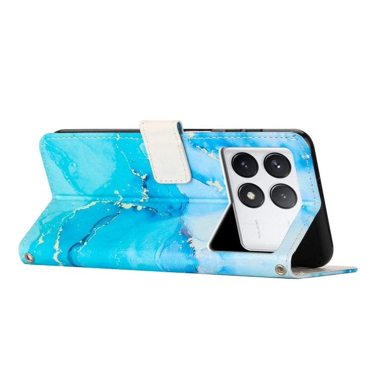 Painted Marble Pattern Leather Phone Case