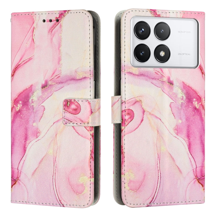 Painted Marble Pattern Leather Phone Case, For Redmi 14C 4G / A3 Pro, For Redmi Note 14 5G Global, For Redmi Note 14 Pro 5G Global, For Redmi K70 Pro / K70
