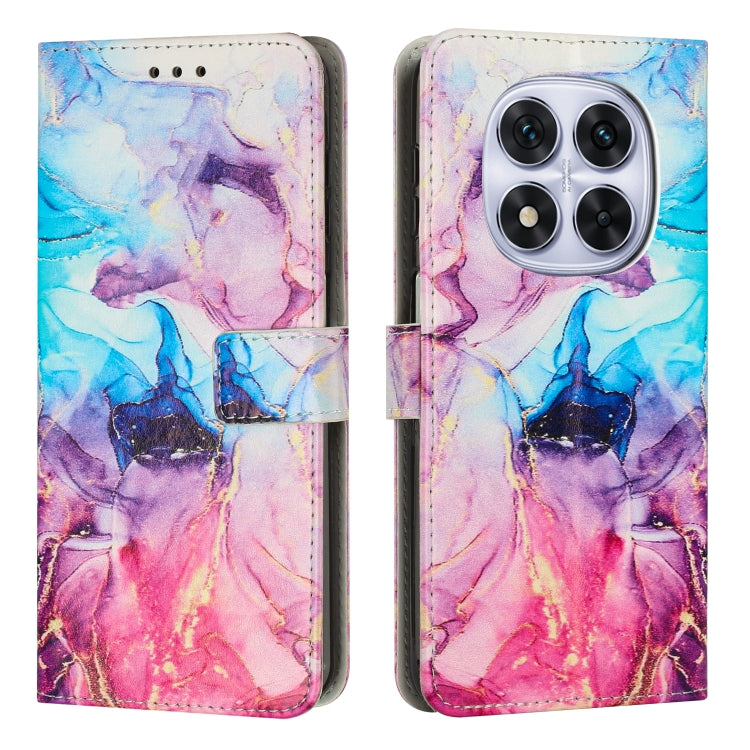 Painted Marble Pattern Leather Phone Case
